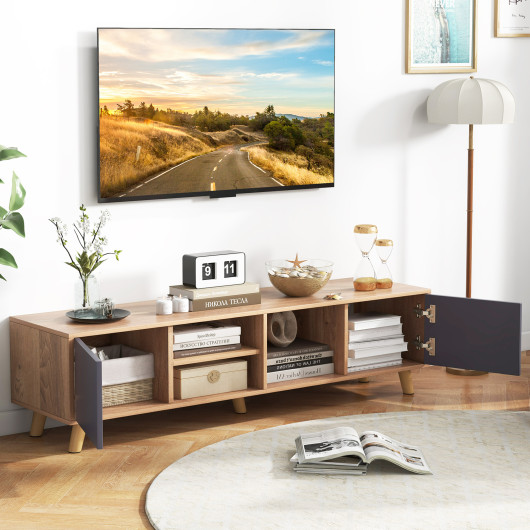 Modern TV Stand with Storage Cabinets for TVs Up to 65 Inch - Image 6