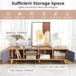 Modern TV Stand with Storage Cabinets for TVs Up to 65 Inch