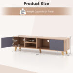Modern TV Stand with Storage Cabinets for TVs Up to 65 Inch