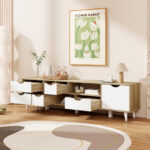 Modern Oak TV Stand for TVs up to 65 Inches 9 Modern Oak TV Stand for TVs up to 65 Inches