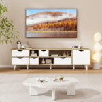 Modern Oak TV Stand for TVs up to 65 Inches 13 Modern Oak TV Stand for TVs up to 65 Inches