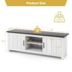 Modern TV Stand with Cabinets and Shelves for 65-Inch TVs 18 Modern TV Stand with Cabinets and Shelves for 65-Inch TVs