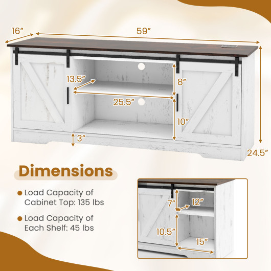 LED TV Stand with Adjustable Shelves for 65 Inch Screens - Image 5
