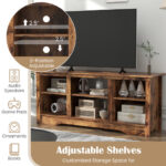 Rustic TV Stand with Adjustable Shelves for 65 Inch Screens 27 Rustic TV Stand with Adjustable Shelves for 65 Inch Screens