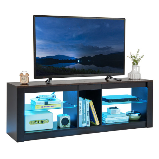 Modern LED TV Stand with Adjustable Shelves for 65-Inch TVs 3 Modern LED TV Stand with Adjustable Shelves for 65-Inch TVs - Image 3