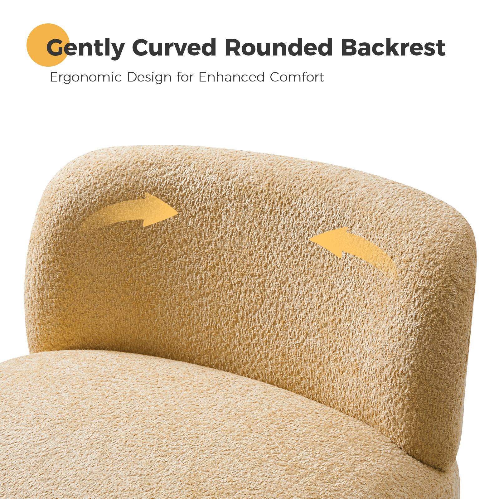 Tabitha Camel Chenille Modern Lounge Chair Rubberwood Legs 3 Tabitha Camel Chenille Modern Lounge Chair Rubberwood Legs - Image 3
