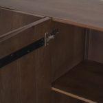 Tammar Brown Wood 4-Door Sideboard
