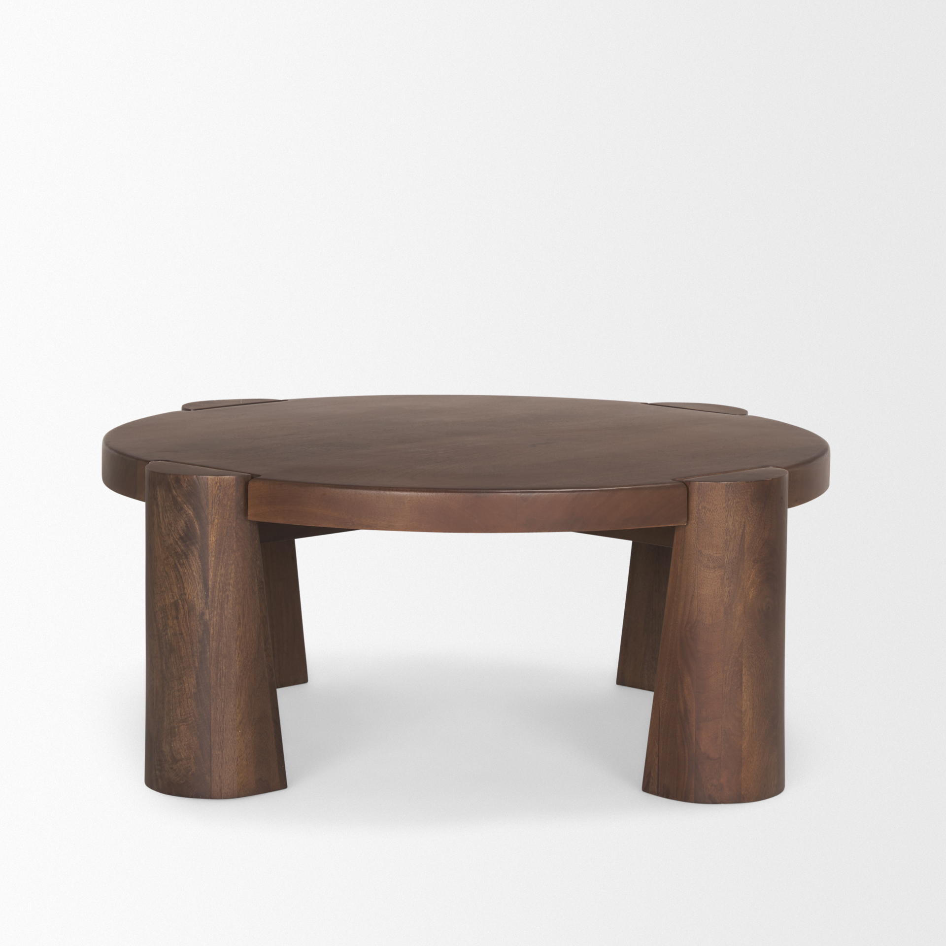 Tammar Round Wood w/ Tapered Legs Coffee Table 4 Tammar Round Wood w/ Tapered Legs Coffee Table - Image 4