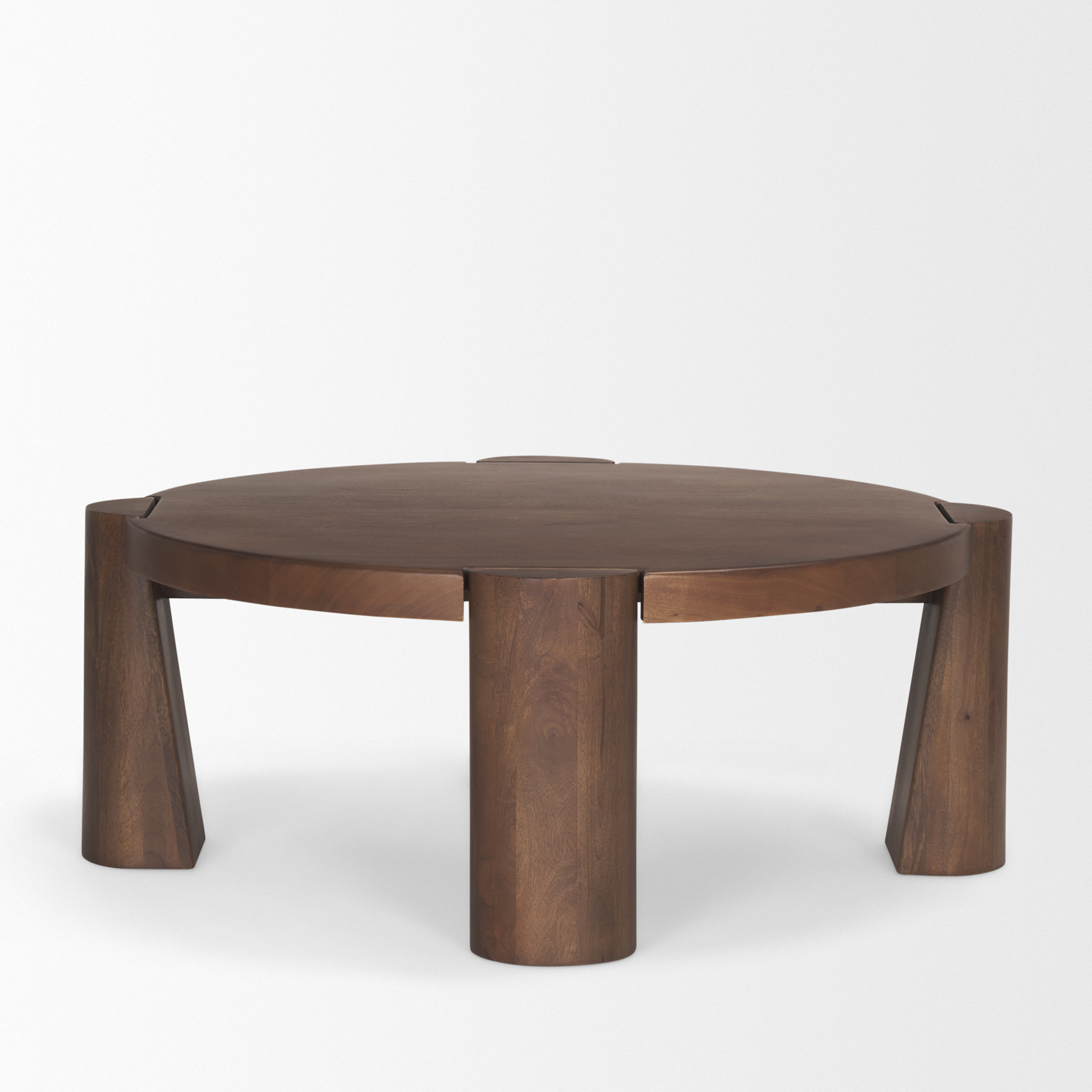 Tammar Round Wood w/ Tapered Legs Coffee Table 5 Tammar Round Wood w/ Tapered Legs Coffee Table - Image 5