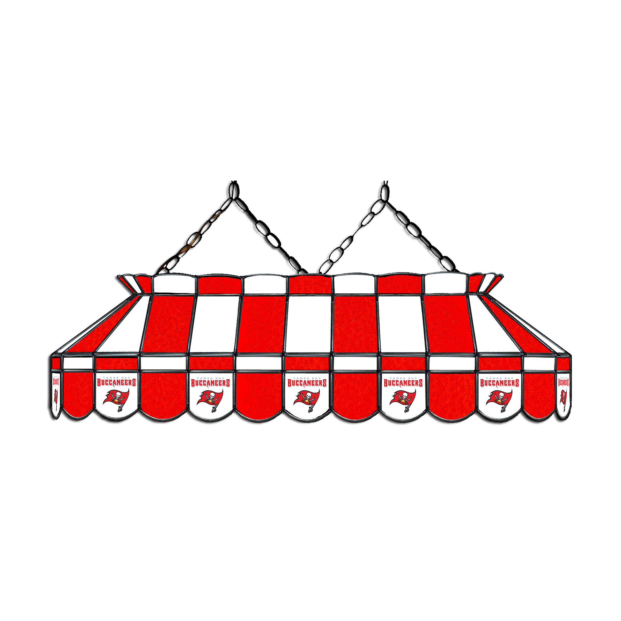 Tampa Bay Buccaneers 40 Inch Stained Glass Billiard Lamp 1 Tampa Bay Buccaneers 40 Inch Stained Glass Billiard Lamp