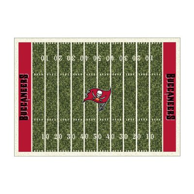 Tampa Bay Buccaneers 8x11 Homefield Football Field Area Rug