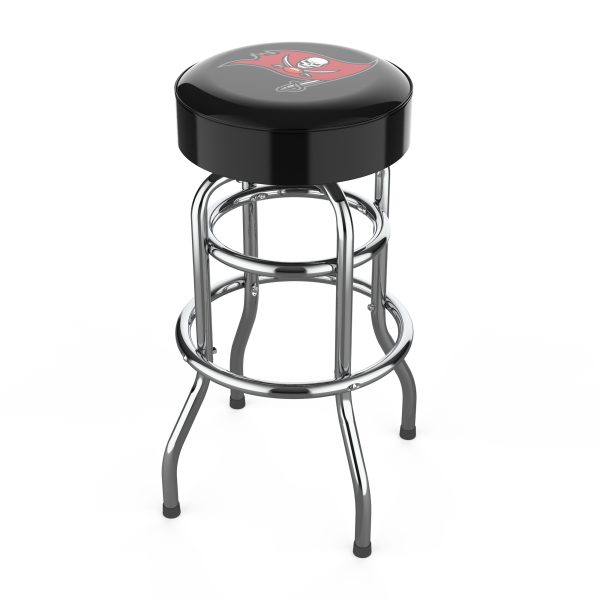 Tampa Bay Buccaneers Chrome Logo American Bar Stool 2