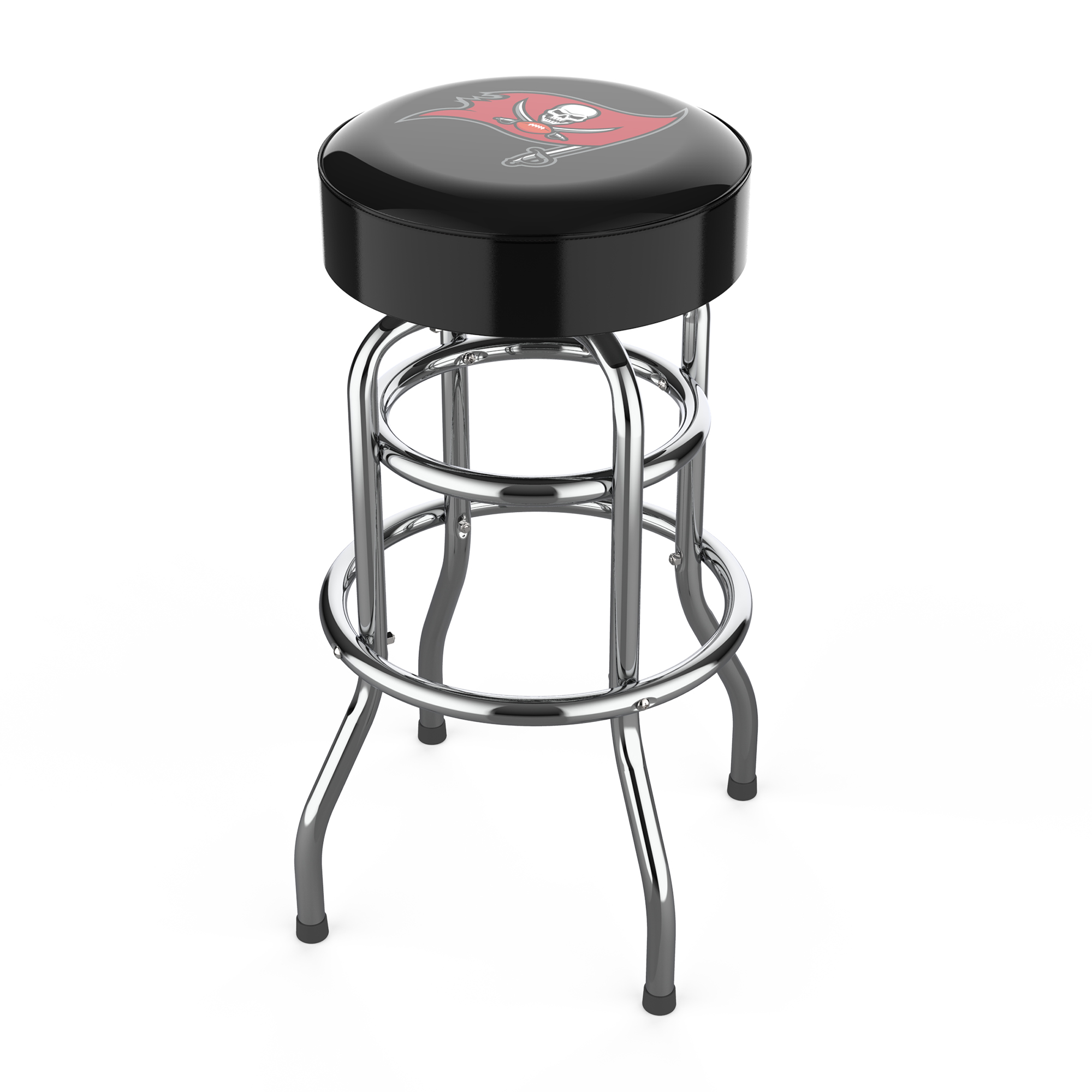 Tampa Bay Buccaneers Chrome Logo American Bar Stool 3 Tampa Bay Buccaneers Chrome Logo American Bar Stool - Image 3