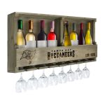 Tampa Bay Buccaneers Reclaimed Wood Bar Shelf