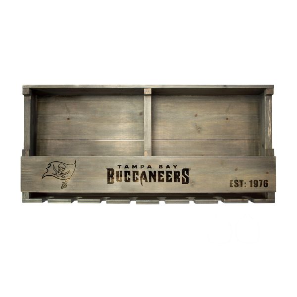 Tampa Bay Buccaneers Reclaimed Wood Bar Shelf 3