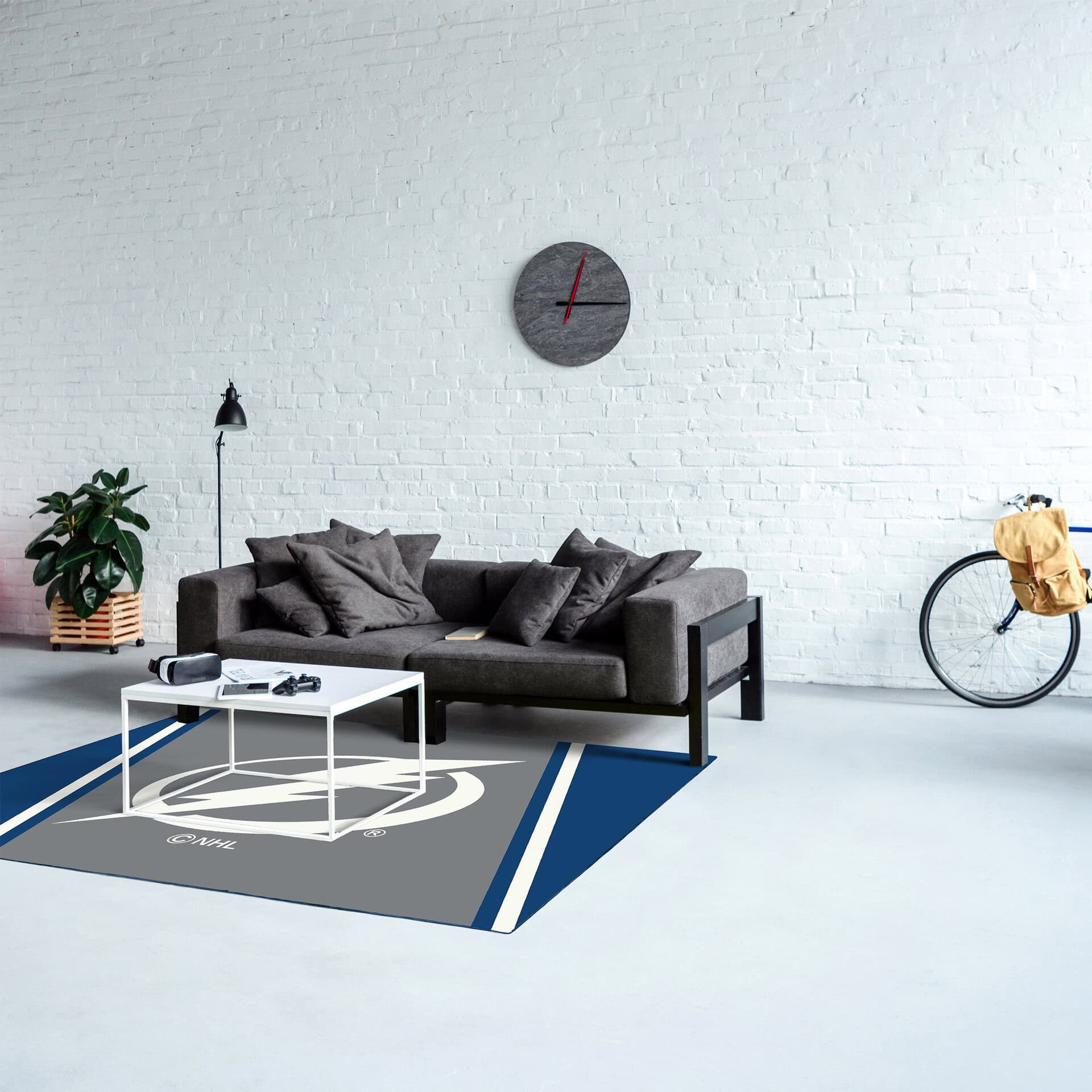 Tampa Bay Lightning 4x6 Spirit Rug 2 Tampa Bay Lightning 4x6 Spirit Rug - Image 2