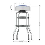 Tampa Bay Lightning Chrome Bar Stool 10 Tampa Bay Lightning Chrome Bar Stool
