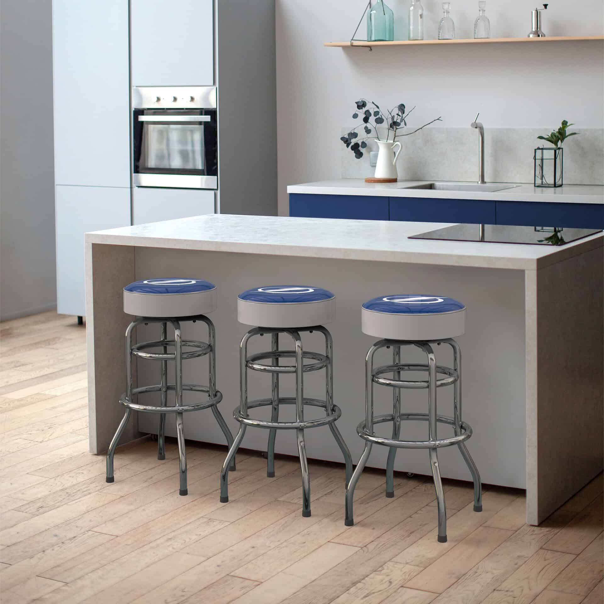 Tampa Bay Lightning Chrome Bar Stool 5 Tampa Bay Lightning Chrome Bar Stool - Image 5