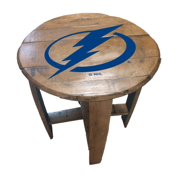 Tampa Bay Lightning Oak Barrel Table 1