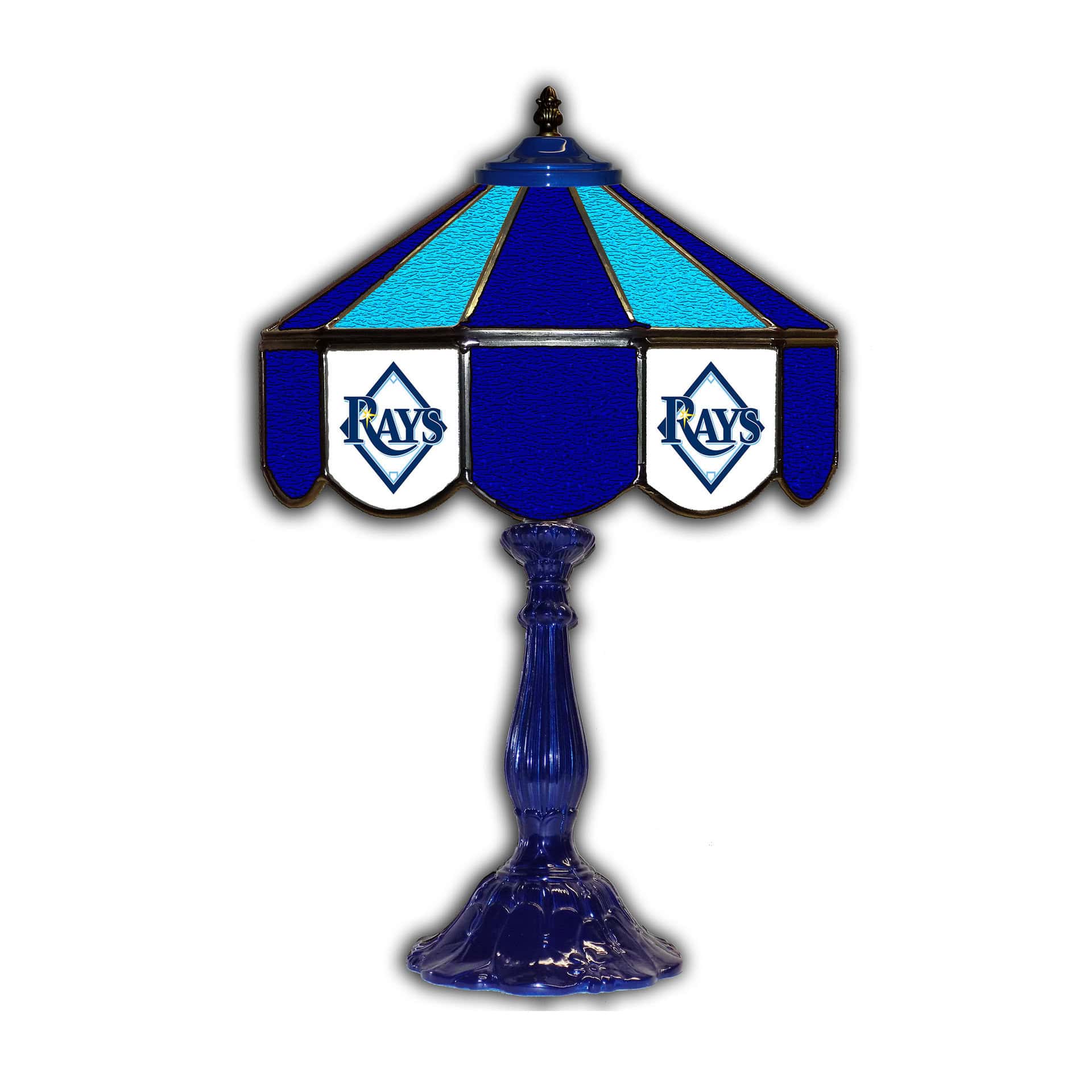 Tampa Bay Rays Tiffany Style Glass Table Lamp 21 Inch 1 Tampa Bay Rays Tiffany Style Glass Table Lamp 21 Inch