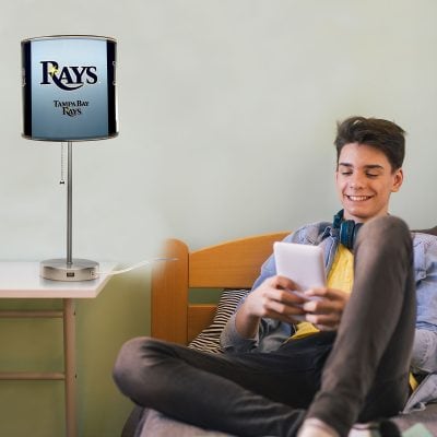 Tampa Bay Rays USB Charging Chrome Lamp