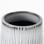 Tanami I Tall Dark Brown/White Ceramic Vase