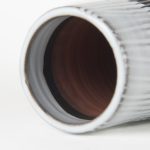 Tanami I Tall Dark Brown/White Ceramic Vase