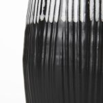 Tanami I Tall Dark Brown/White Ceramic Vase