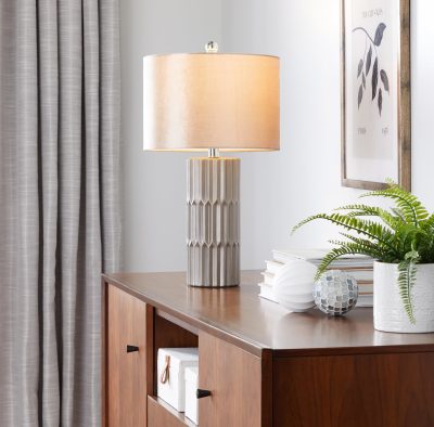 Tania 22 Brown Metallic Ceramic Contemporary Table Lamp