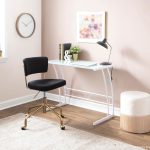 Tania Black Velvet Gold Contemporary Swivel Task Chair 13 Tania Black Velvet Gold Contemporary Swivel Task Chair