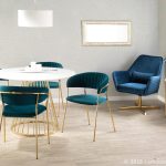 Tania Glam Teal Velvet Gold Chair (Set of 2) 12 Tania Glam Teal Velvet Gold Chair (Set of 2)