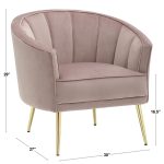 Tania Silver Velvet Gold Steel Contemporary Accent Chair 17 Tania Silver Velvet Gold Steel Contemporary Accent Chair