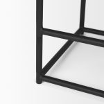 Taniel Black Leather w/ Black Metal Counter Stool