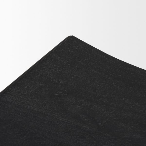 Taniel Textured Black Wood w Black Metal Counter Stool 7
