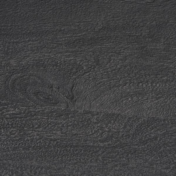 Taniel Textured Black Wood w Black Metal Stool 1