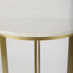 Tanner Marble & Gold Metal Bistro Table