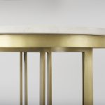 Tanner Marble & Gold Metal Bistro Table