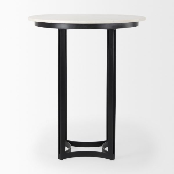 Tanner Marble Matte Black Bistro Table 2