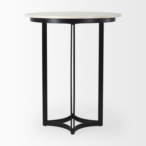 Tanner Marble Matte Black Bistro Table 3