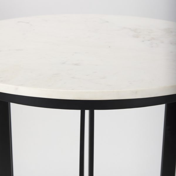 Tanner Marble Matte Black Bistro Table 4