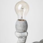 Tantor (15.9"H) Gray Resin Elephant Calf Table Lamp