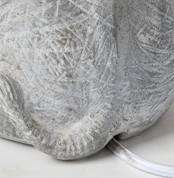 Tantor 15.9H Gray Resin Elephant Calf Table Lamp 8