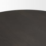 Tarro 60" Round Textured Espresso Wood w/ Geometrical Base Dining Table