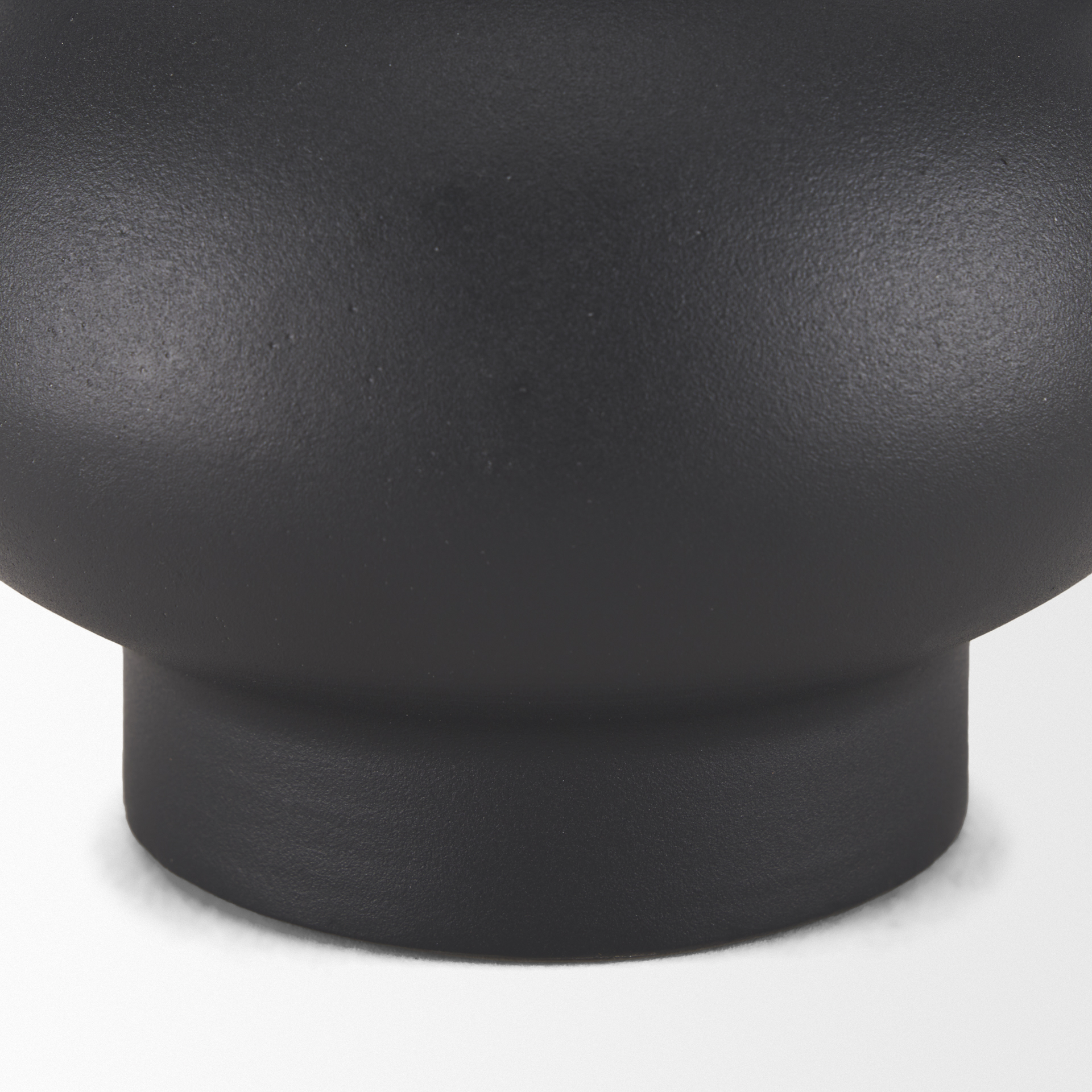 Tasya Large Matte Black w/ Handles Metal Vase 9 Tasya Large Matte Black w/ Handles Metal Vase - Image 9