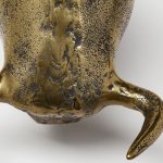 Tauro I 9L x 4W Gold Cast Aluminum Raging Bull