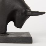 Tauro III (Set of 2) 10L x 5W Black Cast Aluminum Raging Bull Bookends