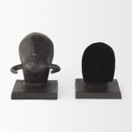 Tauro III (Set of 2) 10L x 5W Black Cast Aluminum Raging Bull Bookends