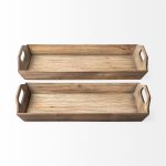 Tawny (Set of 2) Natural Wooden Trays