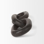 Tayla Large Black-Brown Wood Chain Link
