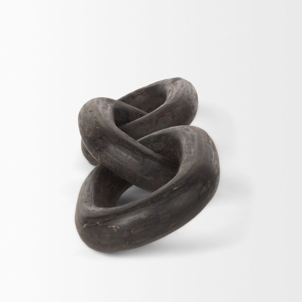 Tayla Large Black Brown Wood Chain Link 2